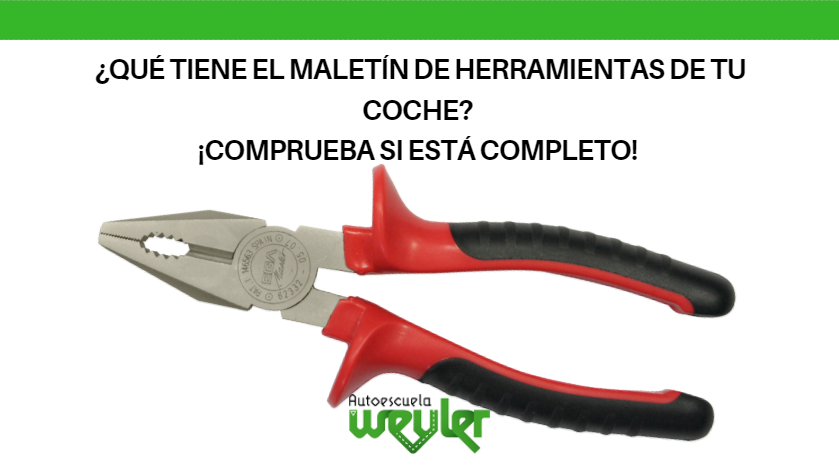 ¿Qué tiene el maletín de herramientas de tu coche? ¡Comprueba si está completo!