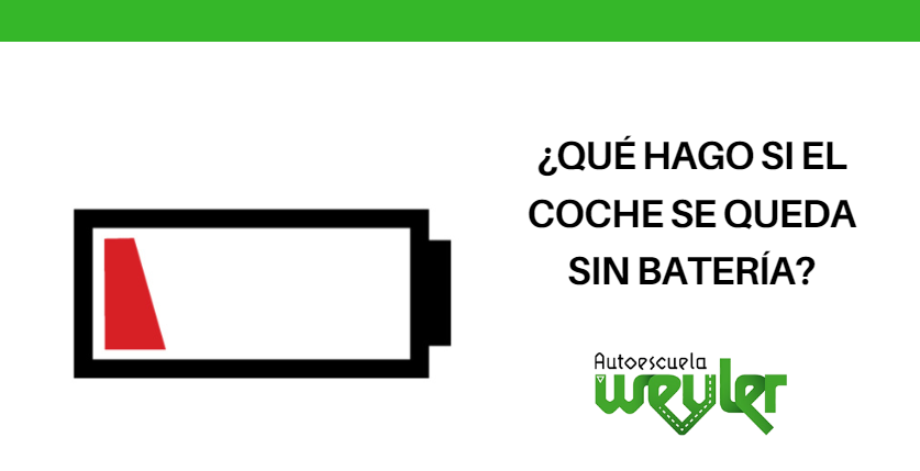 ¿Qué hago si el coche se queda sin batería?