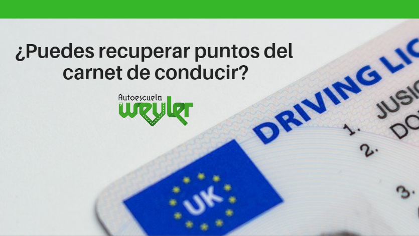 ¿Puedes recuperar puntos del carnet de conducir?