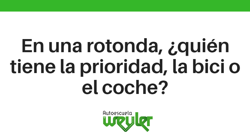 ¿Quién tiene prioridad en una rotonda, la bici o el coche?