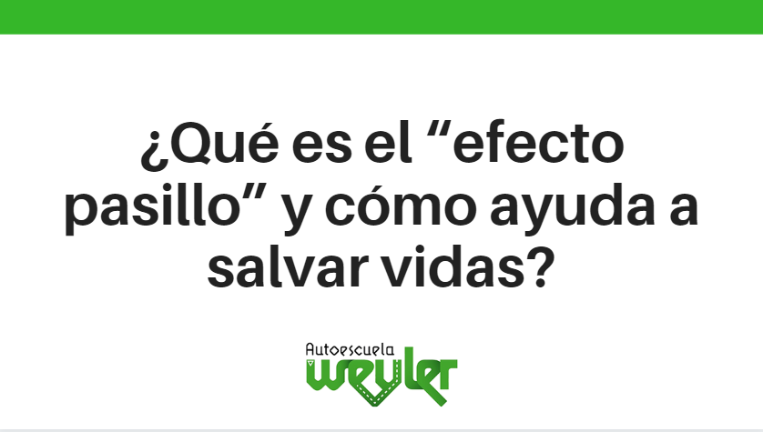 ¿Qué es el “efecto pasillo” y cómo ayuda a salvar vidas?