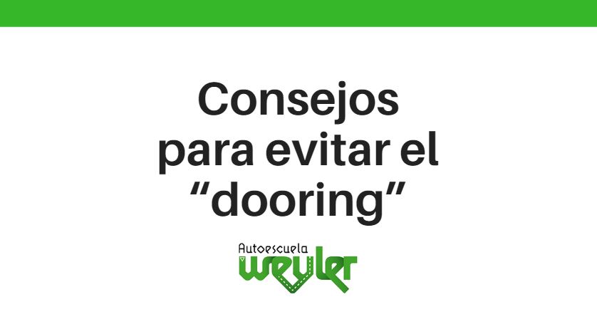 Consejos para evitar el “dooring”