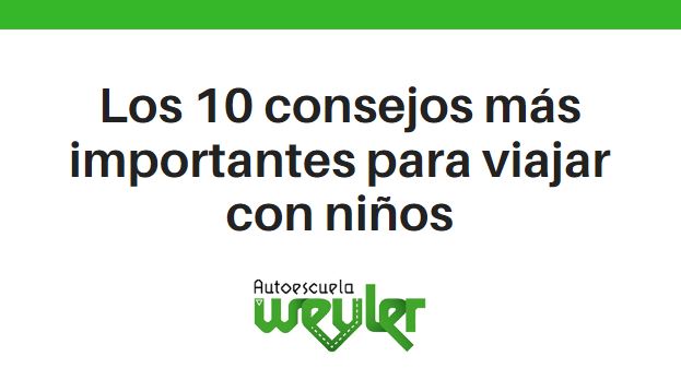 Los 10 consejos más importantes para viajar con niños