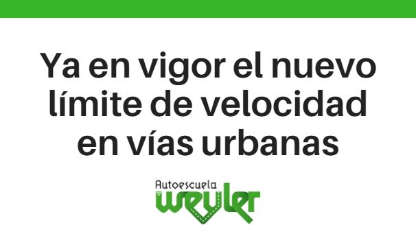 Ya en vigor el nuevo límite de velocidad en poblado